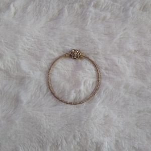 Pandora Snowflake Mesh Bangle Bracelet